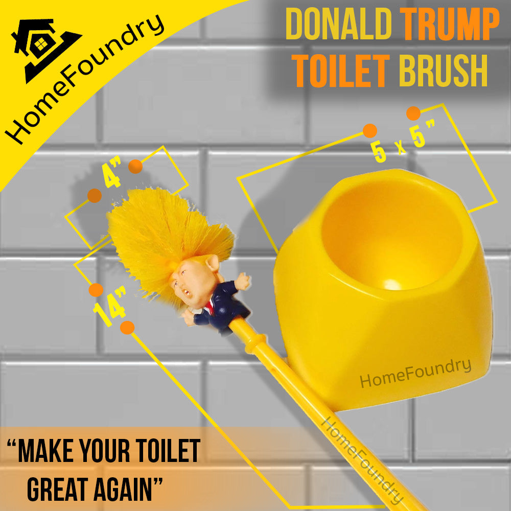 Donald Trump Toilet Brush Toilet Paper Bundle Funny Political Gag