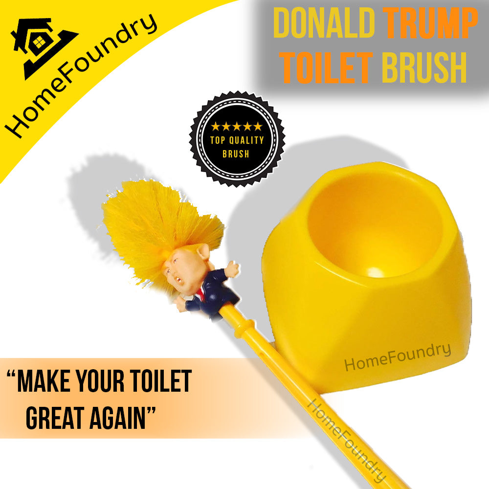 Donald Trump Toilet Brush Toilet Paper Bundle Funny Political Gag